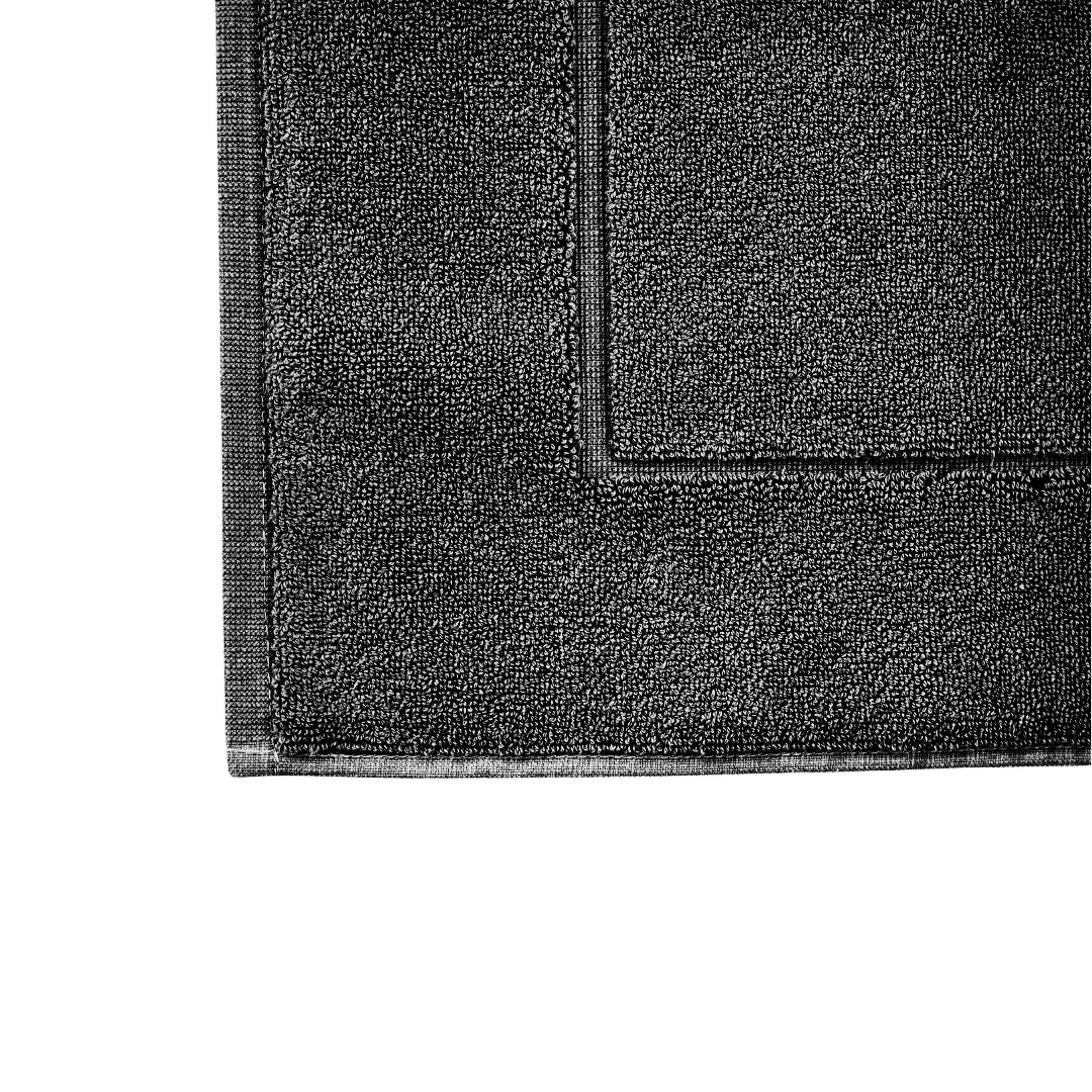 Zoco Home Decor/Textile Cotton Bathmat | Black 50x85cm