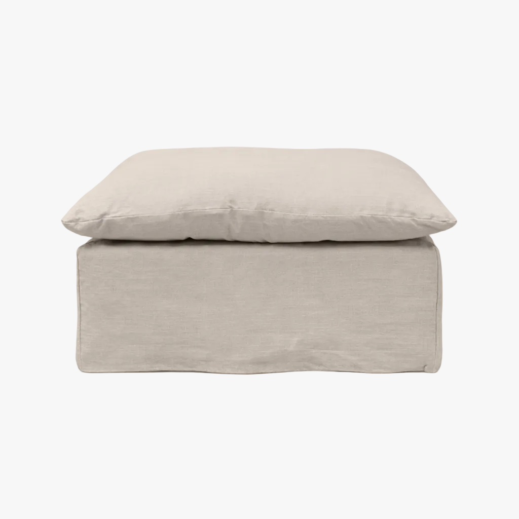 Zoco Home Furniture/Sofa Tarifa Linen Pouf
