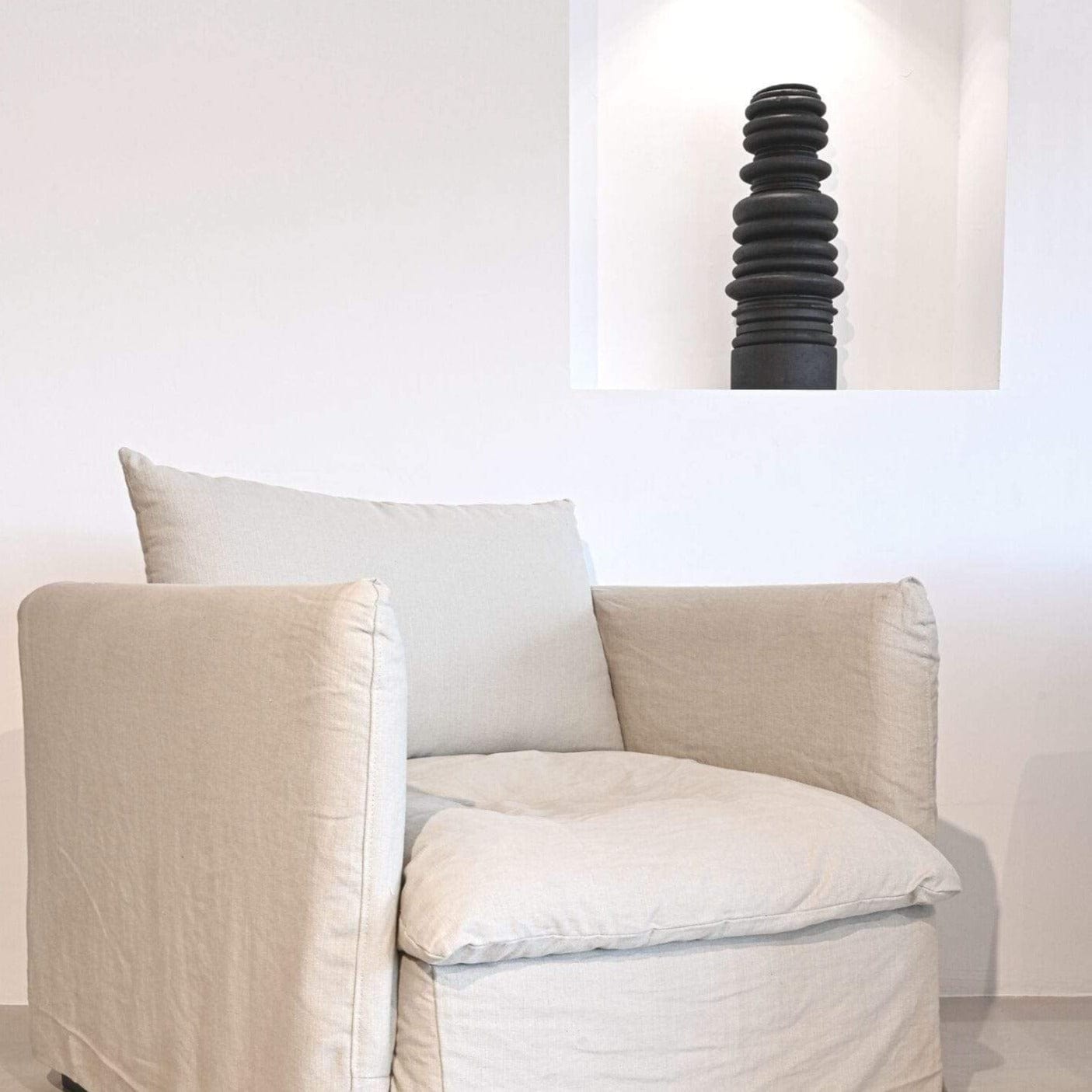 Zoco Home Furniture/Sofa Tarifa Linen Single Sofa