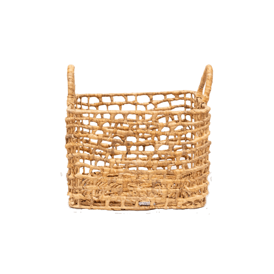 Zoco Home Decor/Accessories Water Hyacinth Square Basket | L
