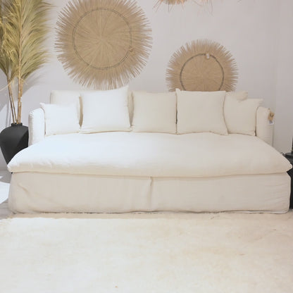 Tarifa Linen Lounge Sofa | 240x190x80cm