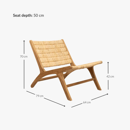 Zoco Home Furniture/Chair Abaca Lounge Chair