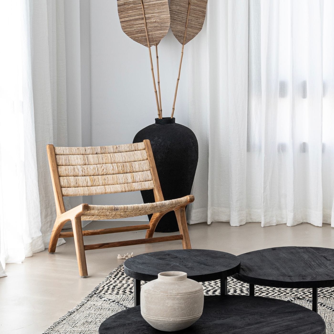 Zoco Home Furniture/Chair Abaca Lounge Chair | Natural
