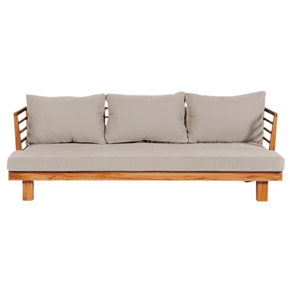 Zoco Home Outdoor Sofas Amaya Three Seater Sofa | Grey