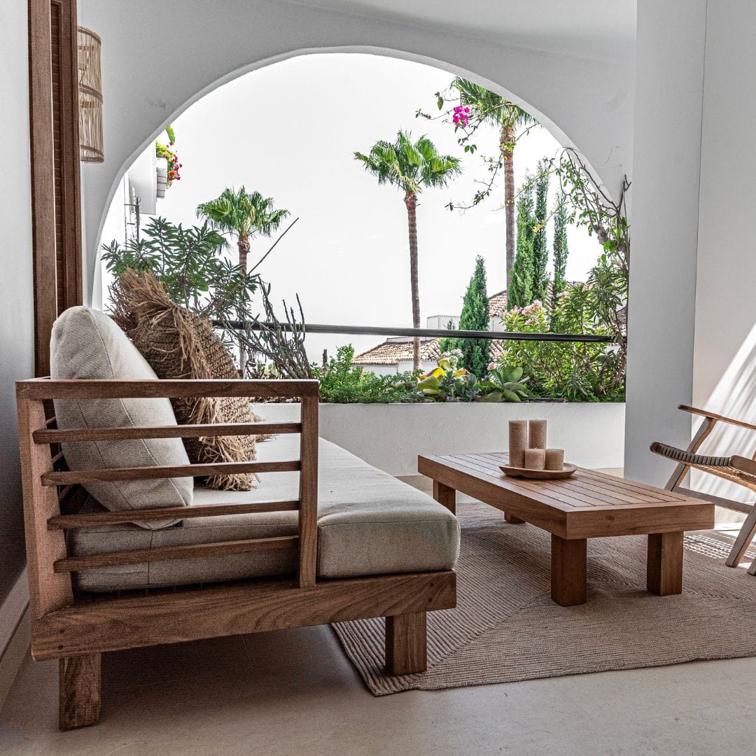 Zoco Home Outdoor/Sofa Amaya Three Seater Sofa | Sand