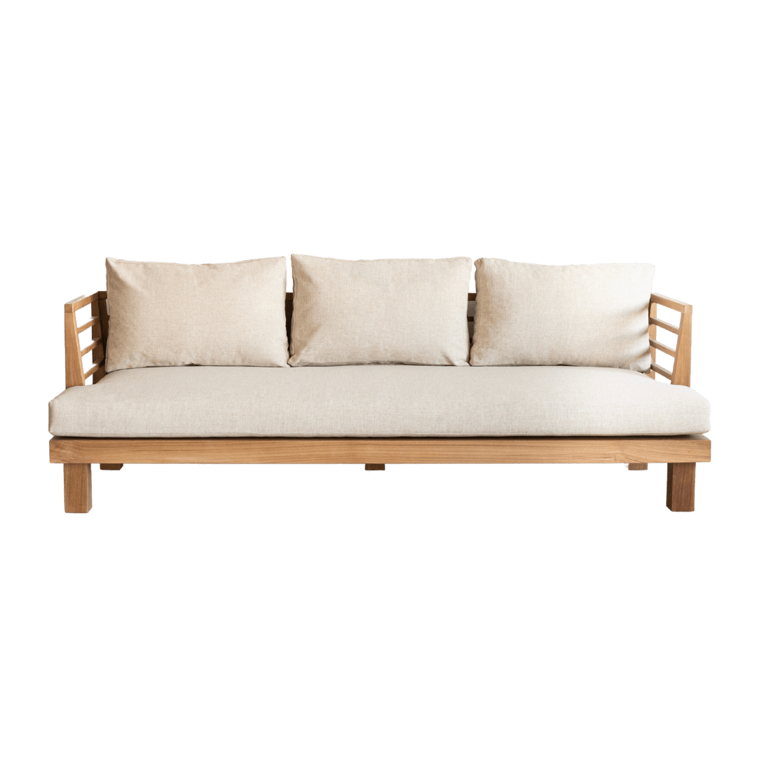 Zoco Home Outdoor Sofas Amaya Three Seater Sofa | Sand