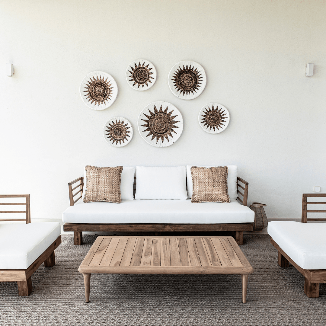 Zoco Home Outdoor Sofas Amaya Three Seater Sofa | White