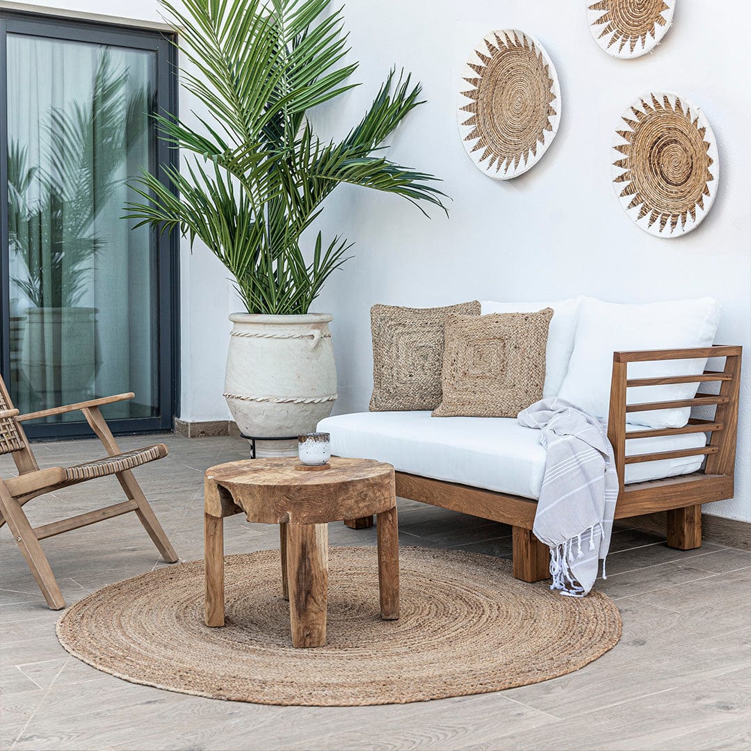 Zoco Home Outdoor Sofas Amaya Two Seater Sofa | White