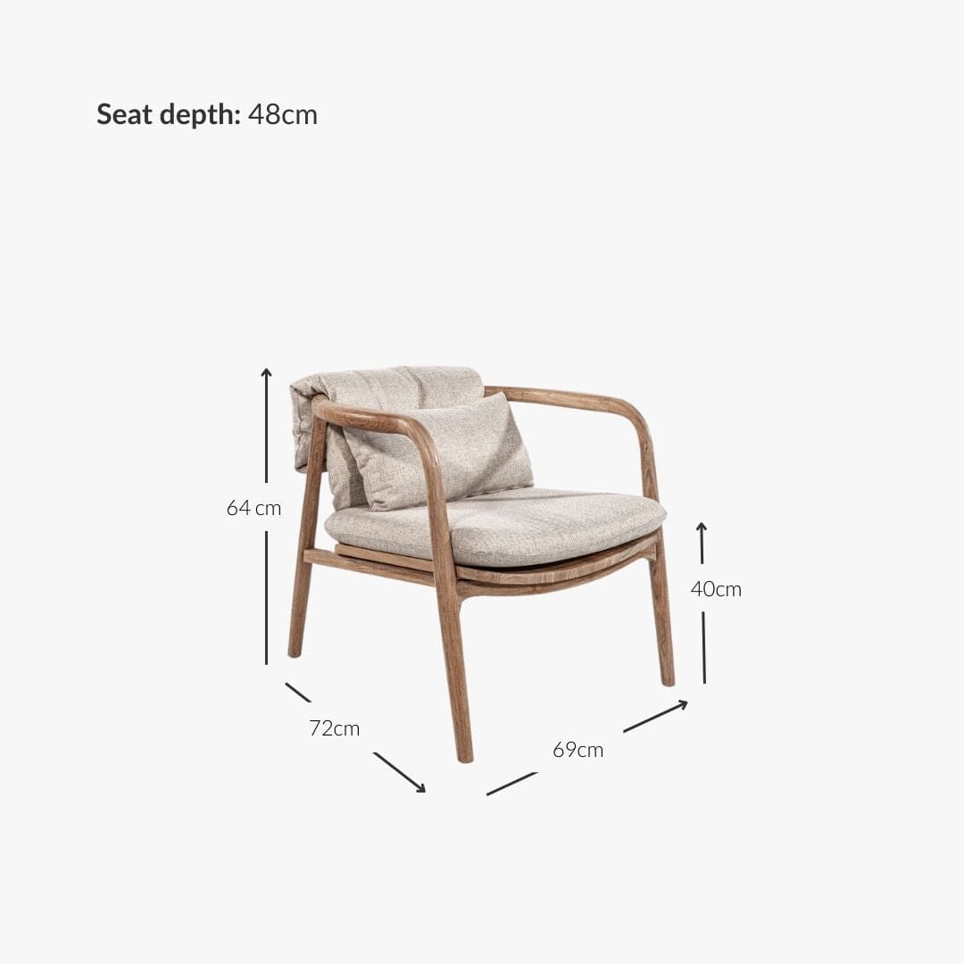 Zoco Home Outdoor/Chair/Lounge Amina Outdoor Lounge Chair