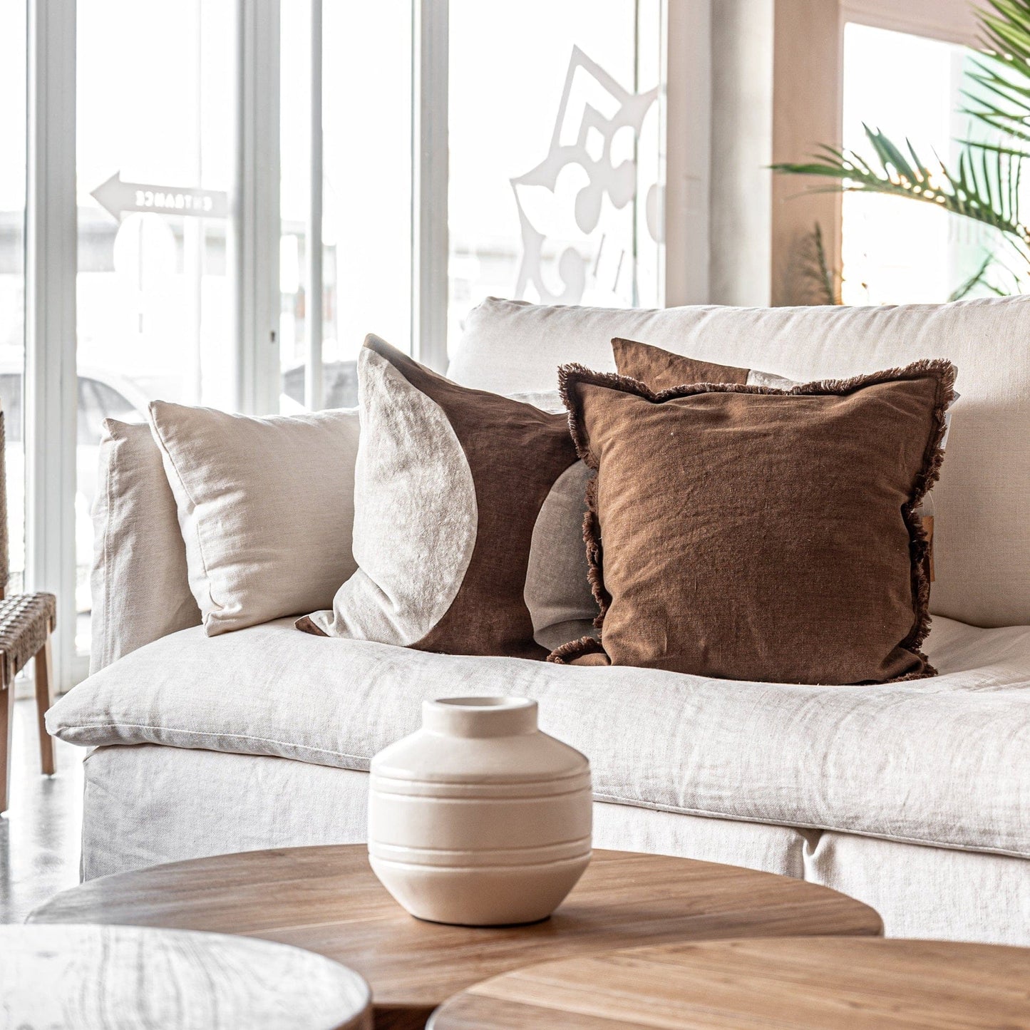 Zoco Home Decor/Textile/Cushions Amira Cushion Cover Mocha | 50x50cm