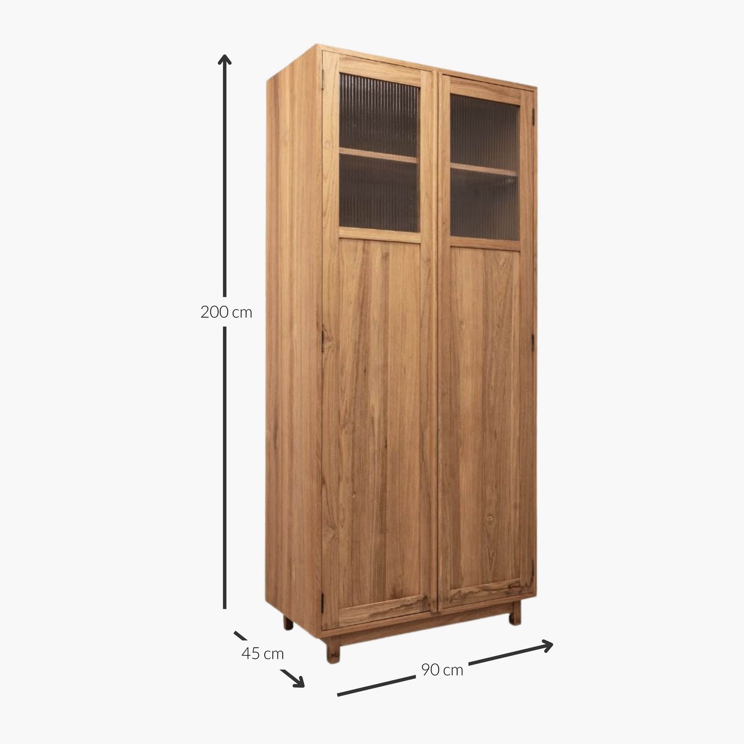 Zoco Home Arye Teak Cabinet | 90x45x200cm