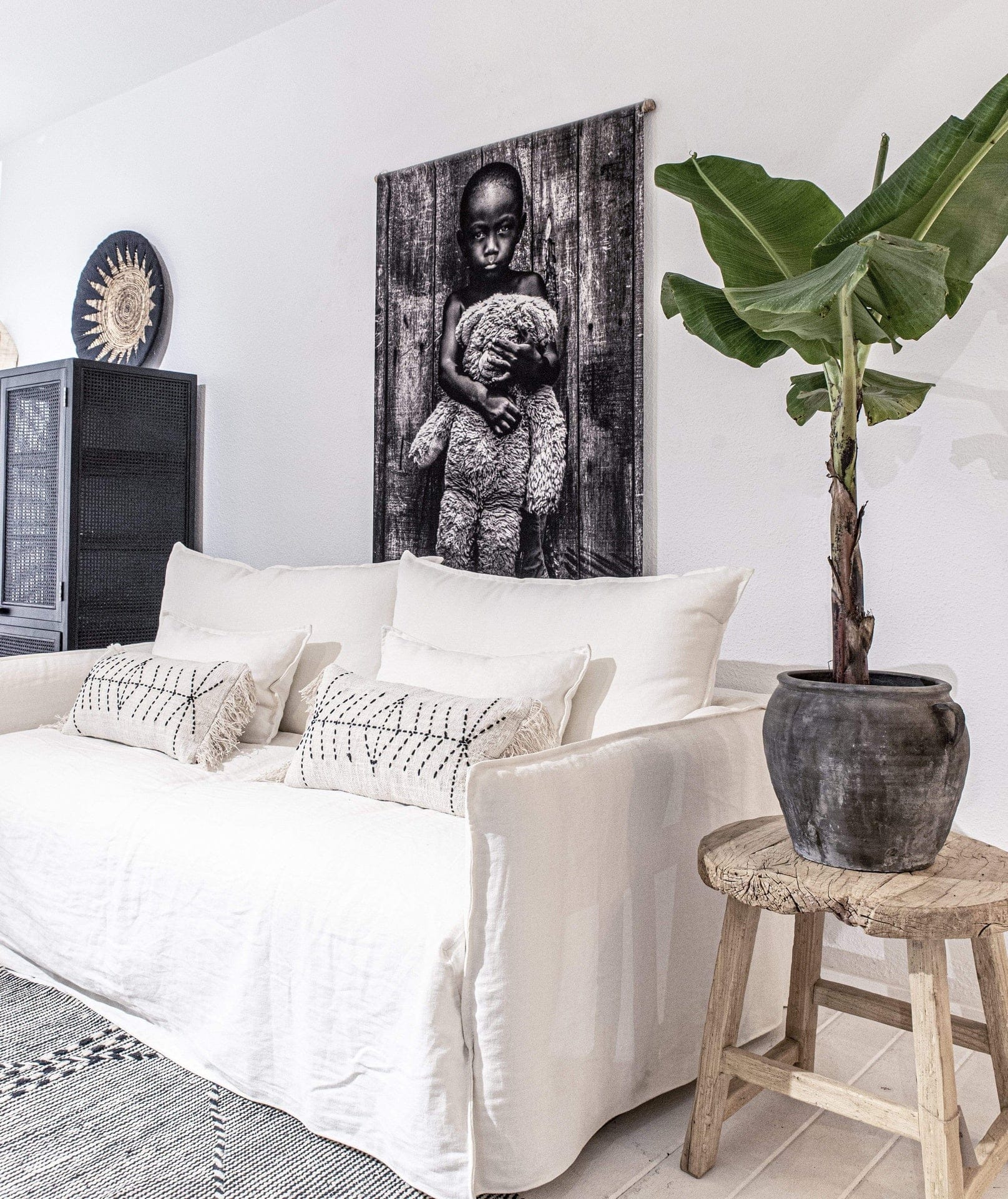 Zoco Home Decor/Textile Bali Cushion Cover | White Tassel | 60x30cm