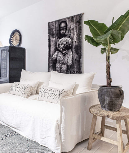 Zoco Home Decor/Textile Bali Cushion Cover | White Tassel | 60x30cm