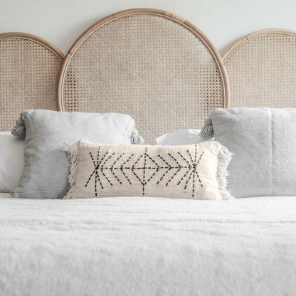 Zoco Home Decor/Textile Bali Cushion Cover | White Tassel | 60x30cm
