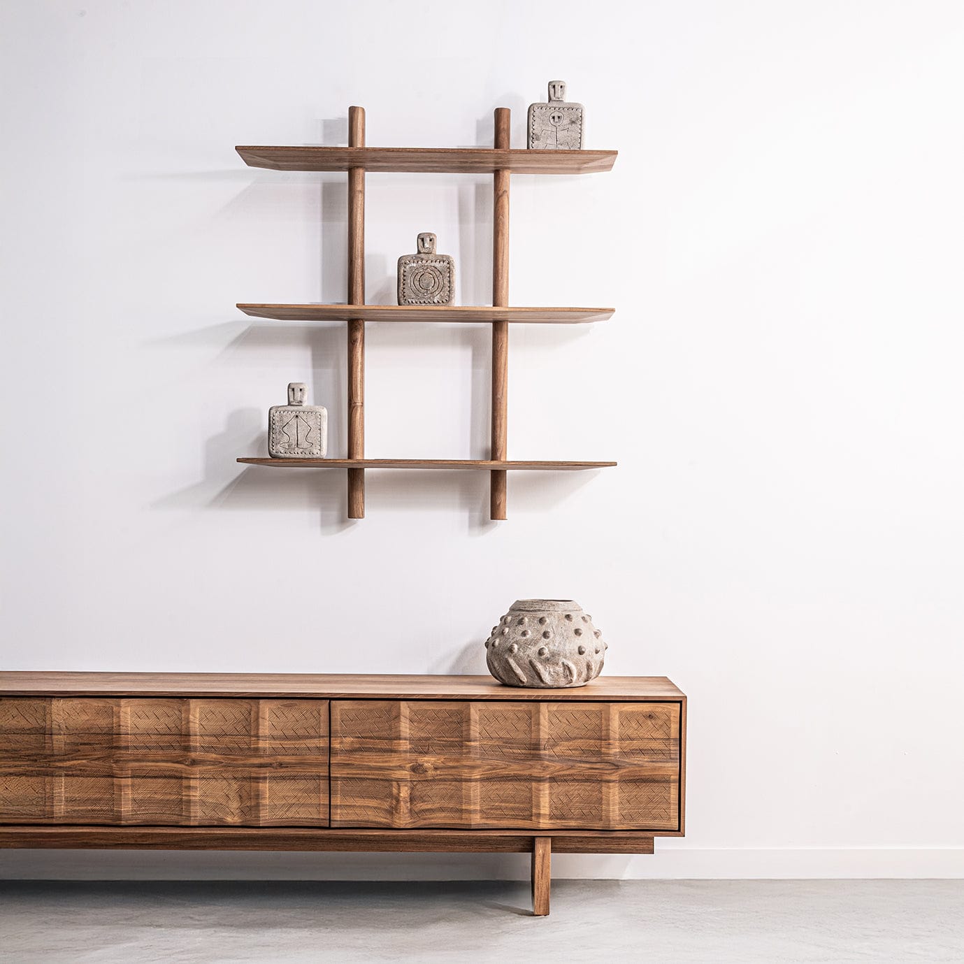 Zoco Home Furniture/Storage Bali Shelf | Natural | 90x20x100cm