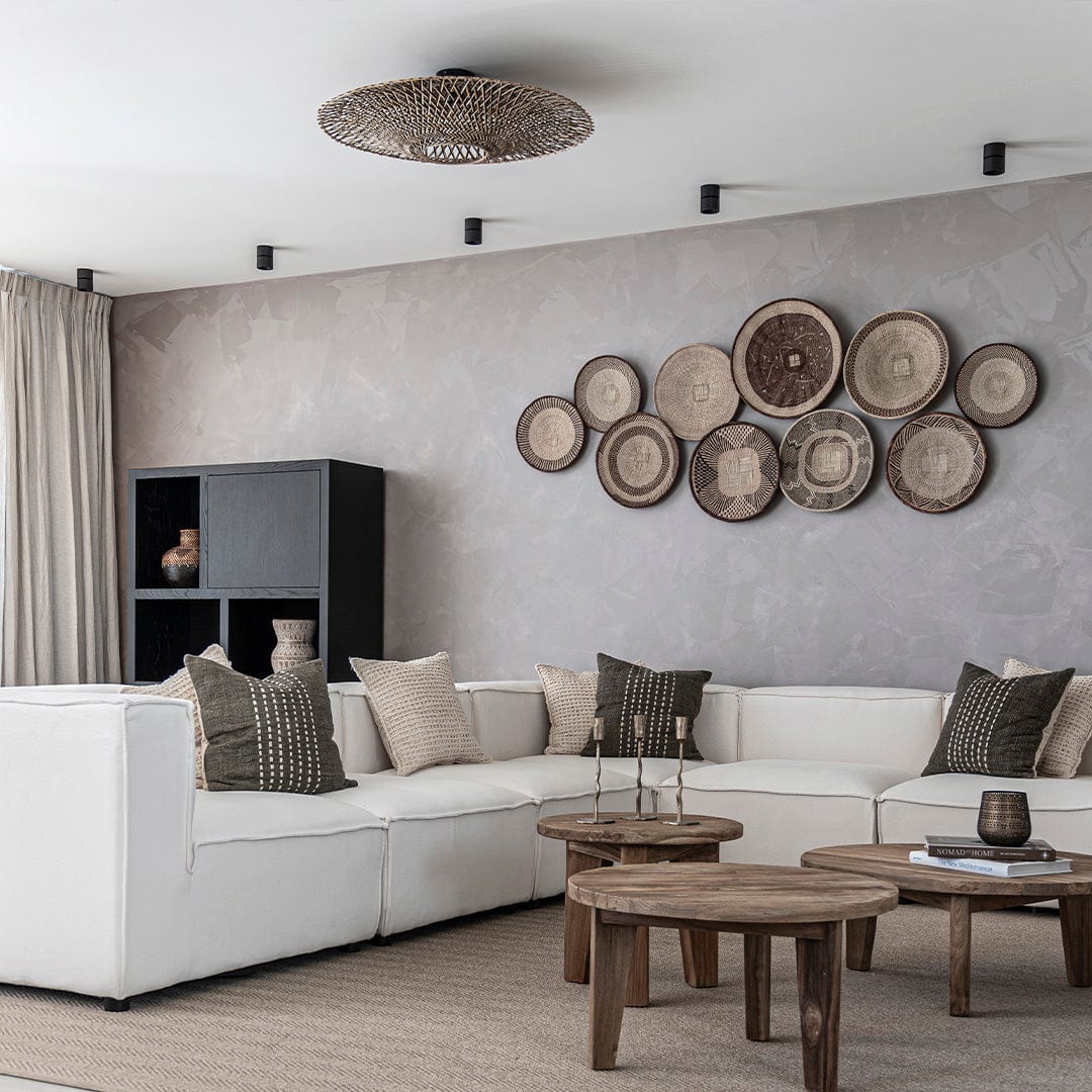 Zoco Home Decor/Lighting Bamboo Ceiling Lamp | Natural/Black