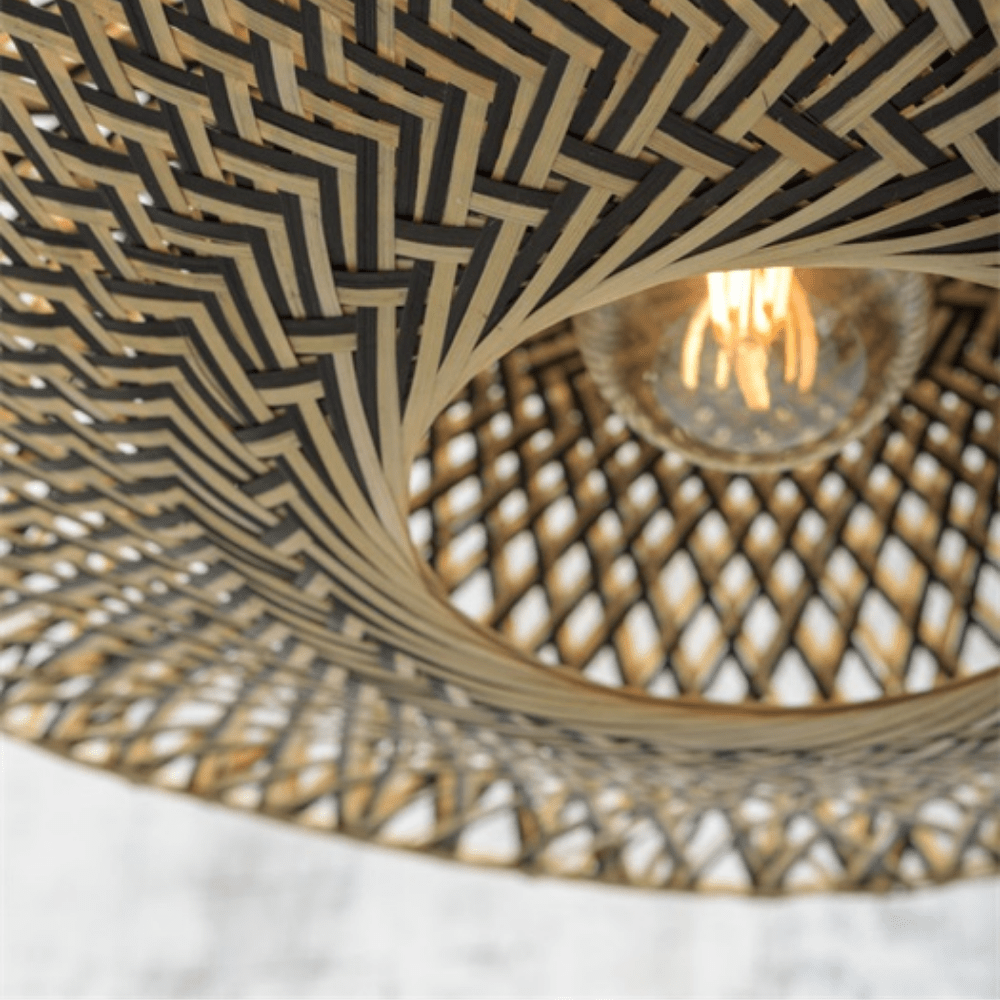 Zoco Home Decor/Lighting Bamboo Ceiling Lamp | Natural/Black