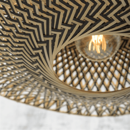 Zoco Home Decor/Lighting Bamboo Ceiling Lamp | Natural/Black
