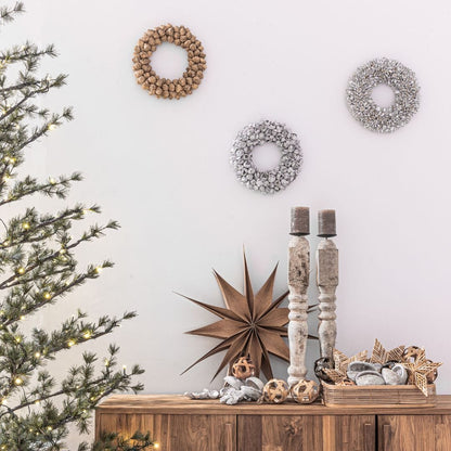 Zoco Home Decor/Christmas Bamboo Christmas Ball | Oatmeal
