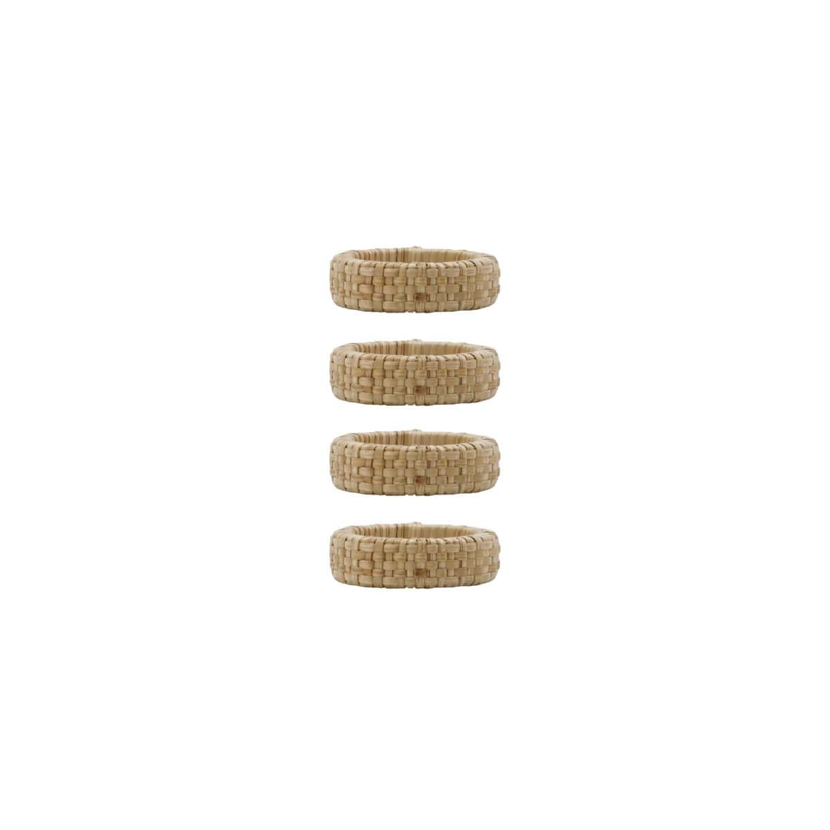Zoco Home Decor/Kitchen Bamboo Napkin Ring | Set of 4