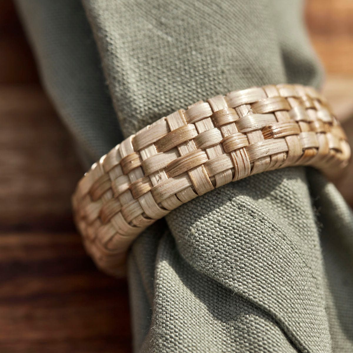 Zoco Home Decor/Kitchen Bamboo Napkin Ring | Set of 4