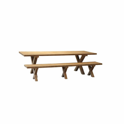 Zoco Home Furnitures Borneo Outdoor Bench | Natural Legs