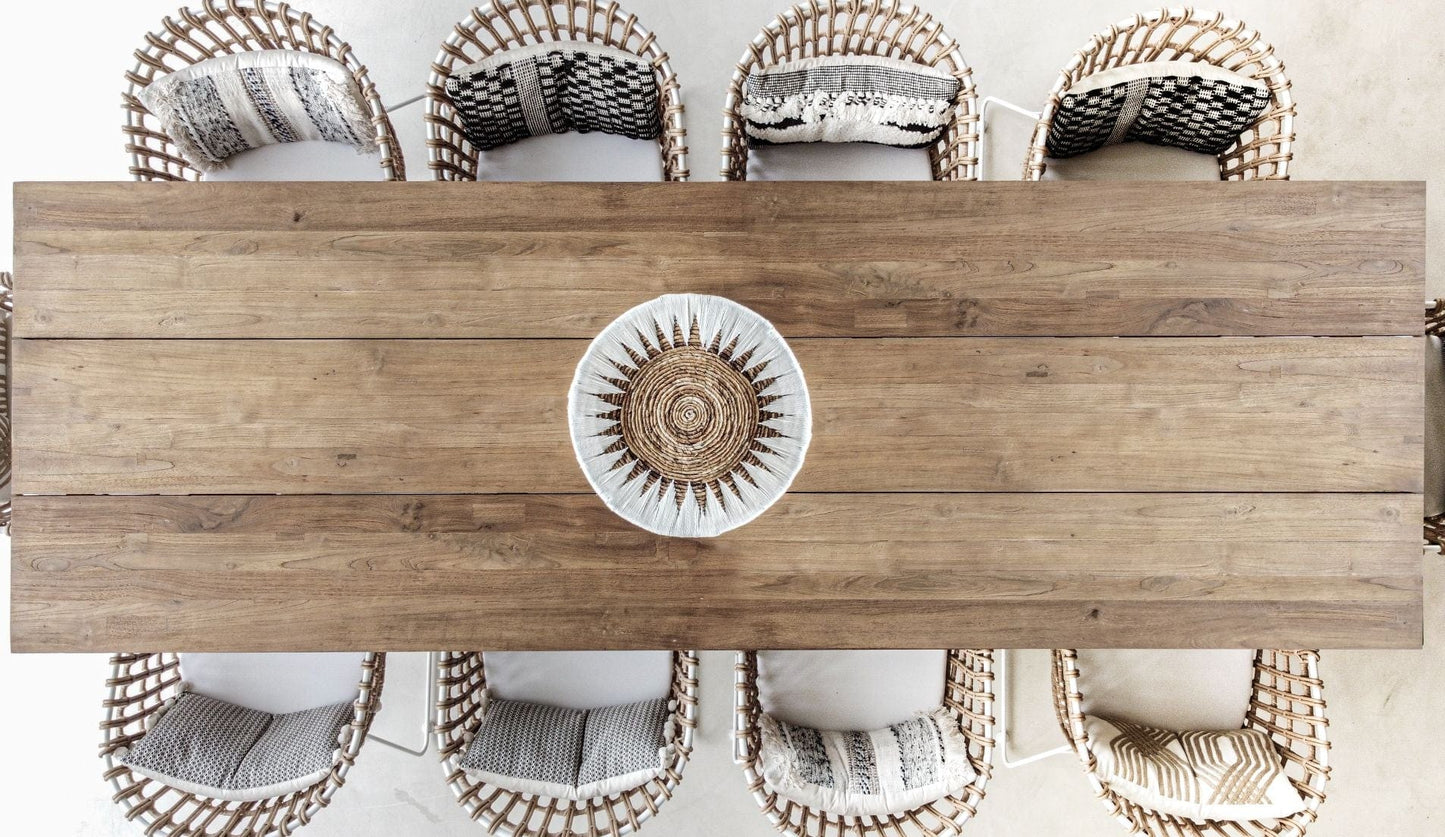 Zoco Home Dining Table Borneo Outdoor Table | Natural Legs 300x100x76cm