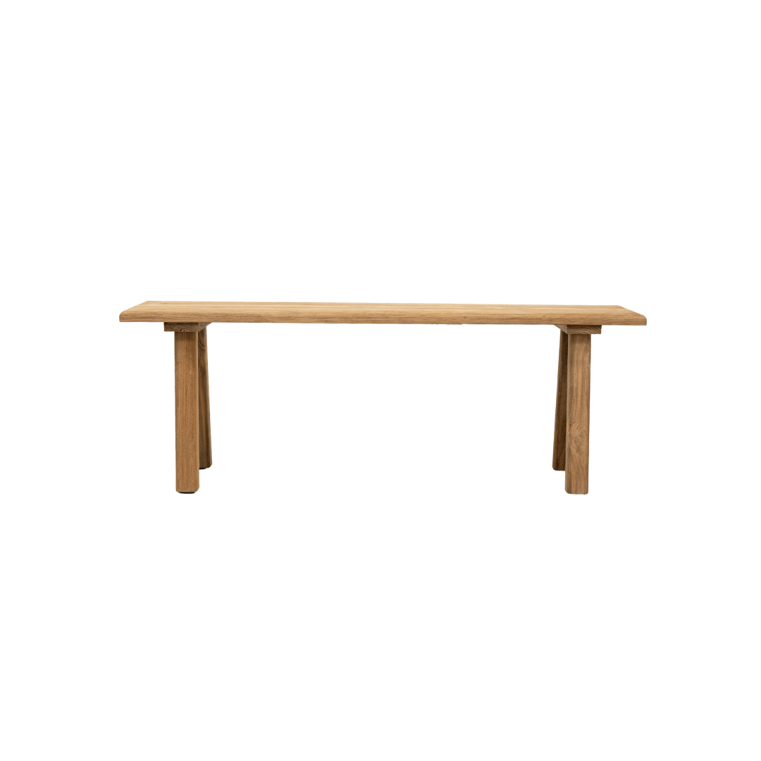 Zoco Home Cabo Recycled Teak Bench | 120x25x42cm