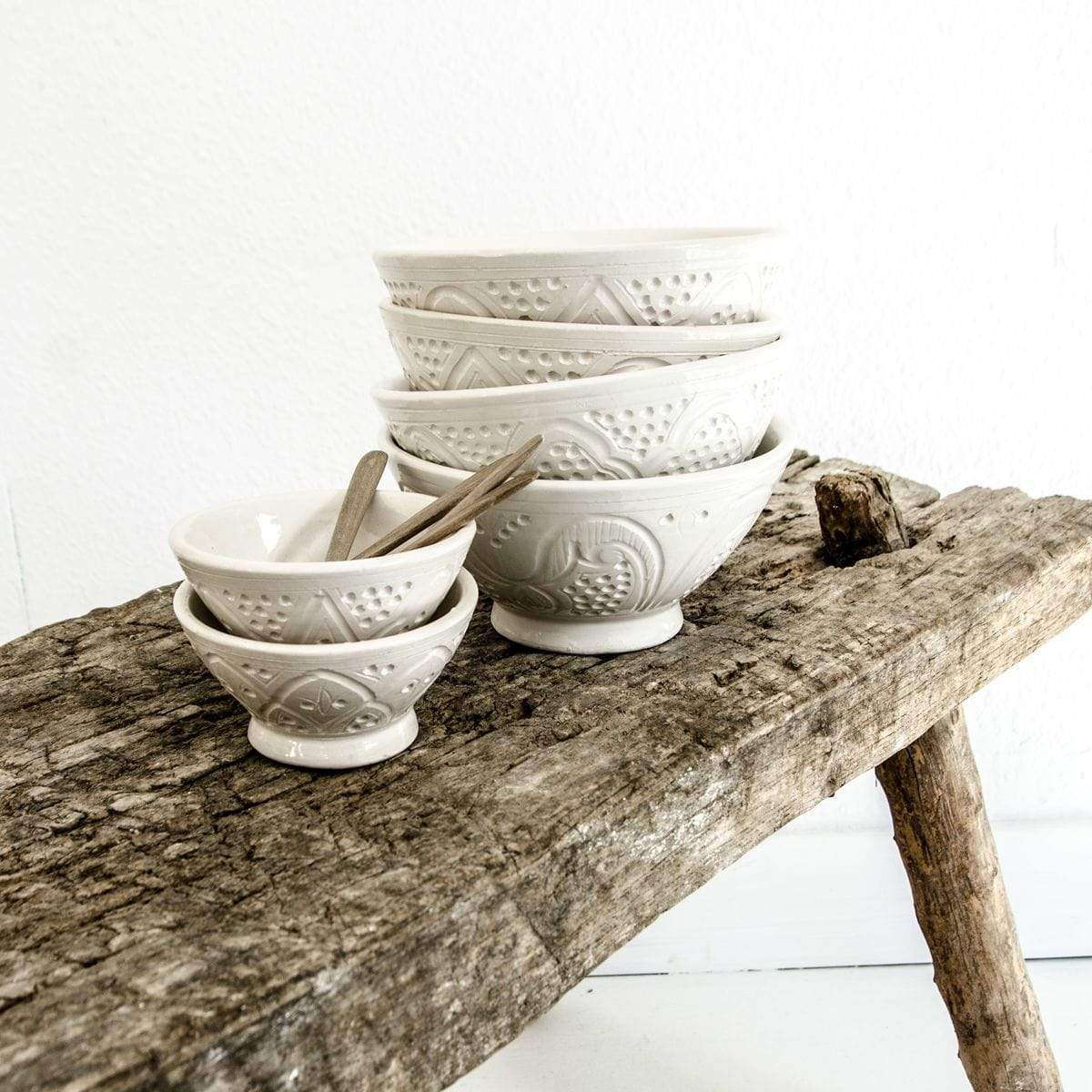 Zoco Home Decor/Kitchen Ceramic Bowl | White | 15cm