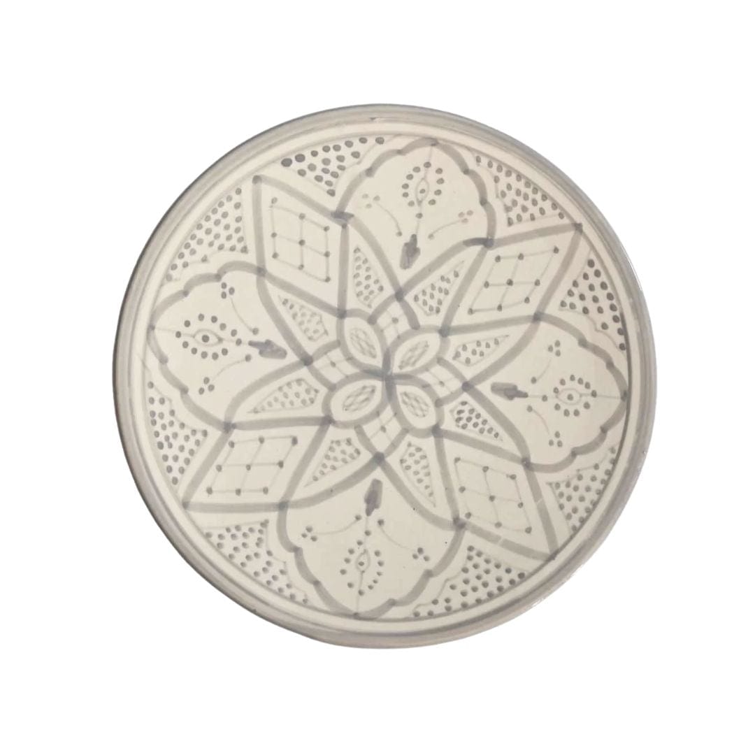 Zoco Home Decor/Kitchen Ceramic Plate | Grey 25cm