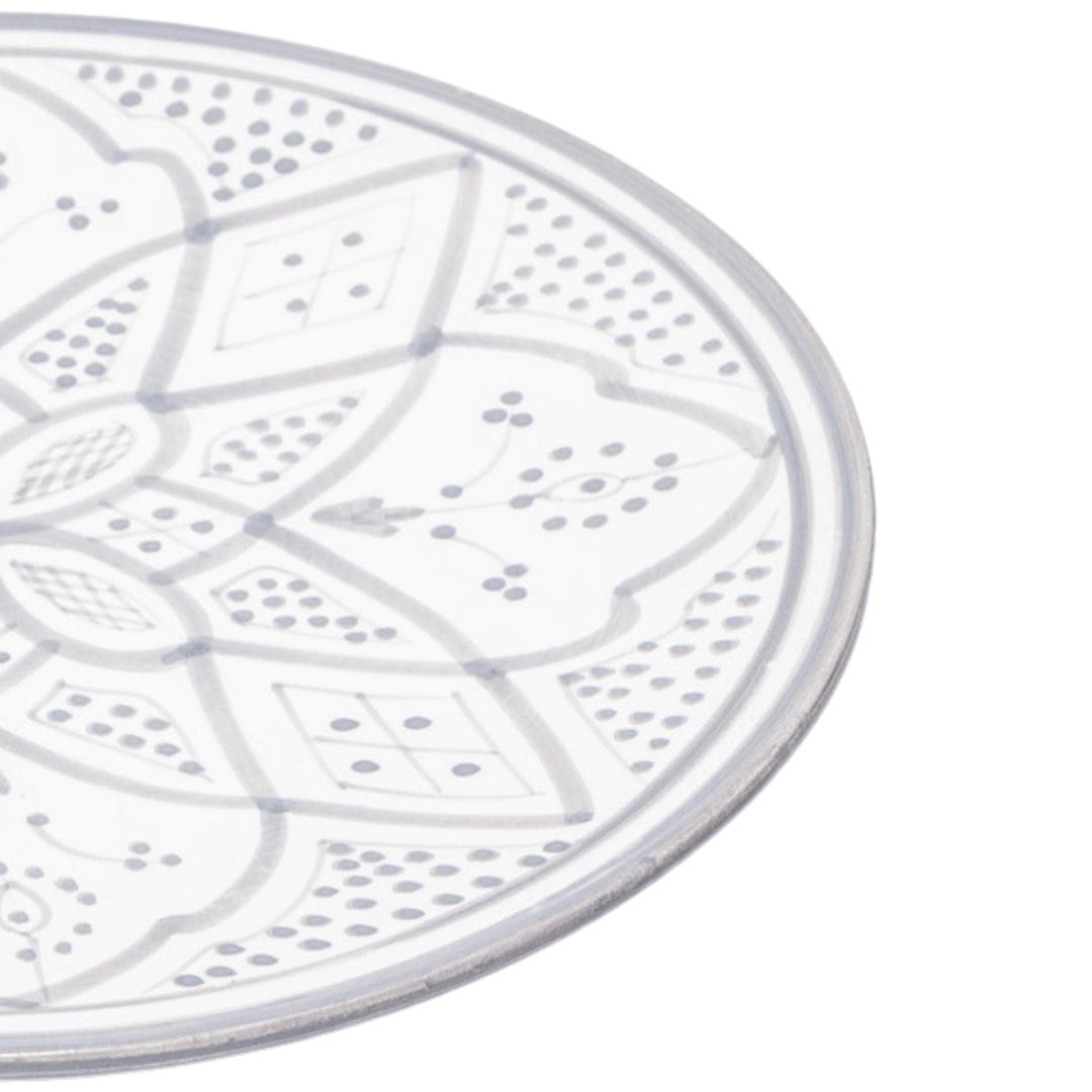 Zoco Home Decor/Kitchen Ceramic Plate | Grey 25cm