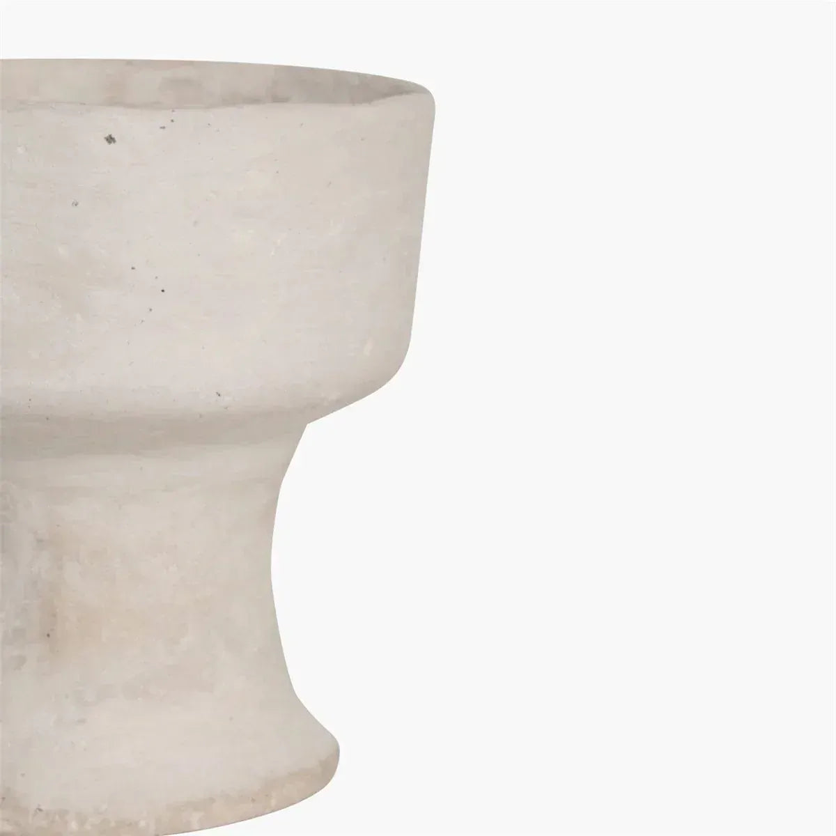 Zoco Home Decor/Accessories Chalk & Paper Mache Vase | White 15x17cm