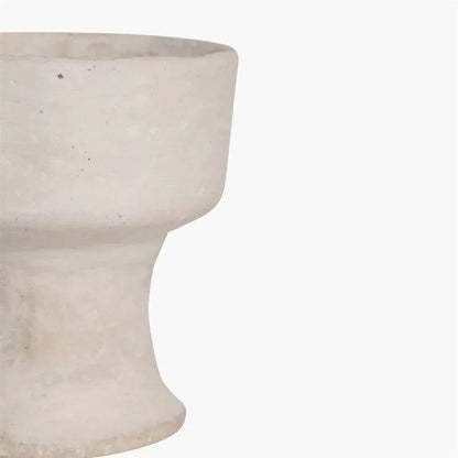 Zoco Home Decor/Accessories Chalk & Paper Mache Vase | White 15x17cm