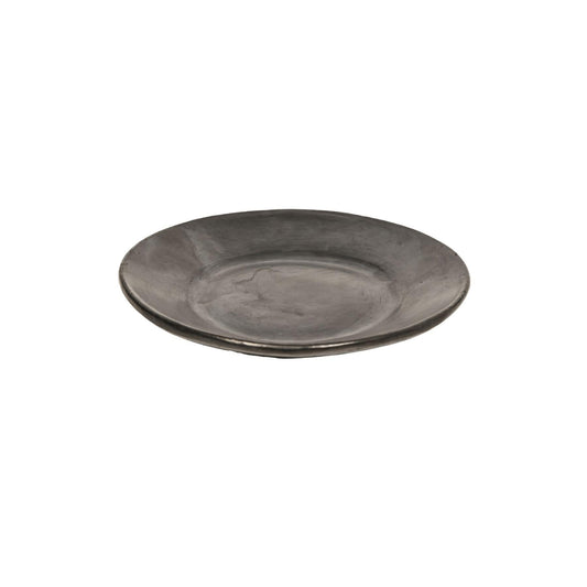 Zoco Home Clay Flat Plate | Black 24.5cm