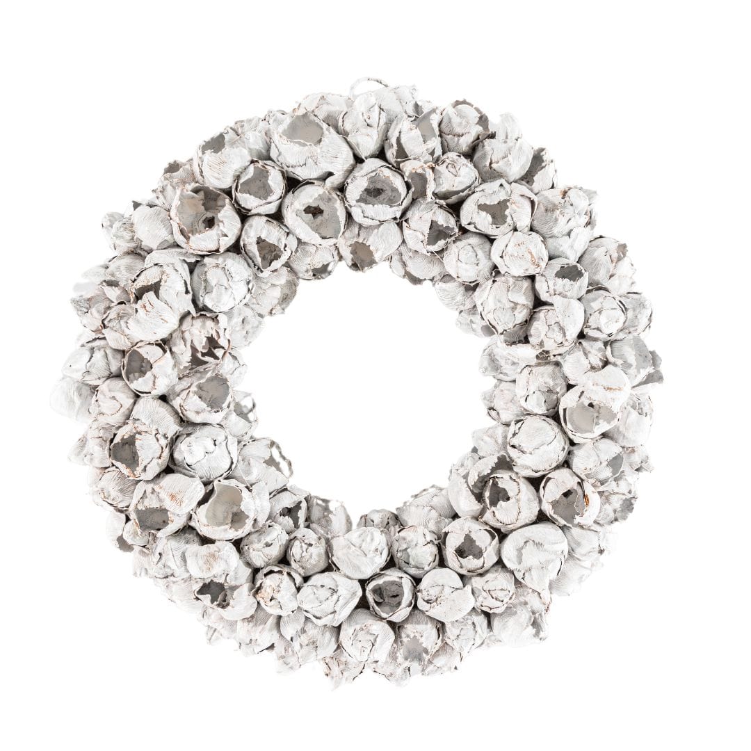 Zoco Home Decor/Christmas Coco Fruit Christmas Wreath | White