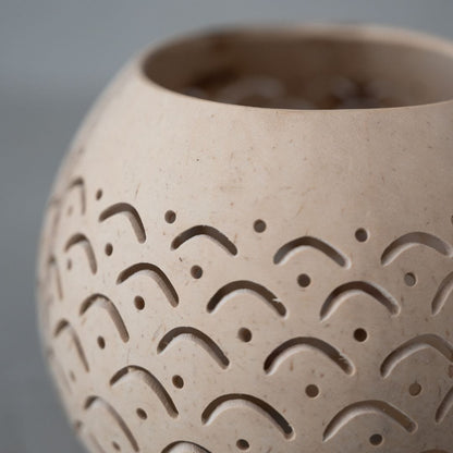 Zoco Home Decor/Accessories Coconut Tealight Holder | Natural 12x10cm