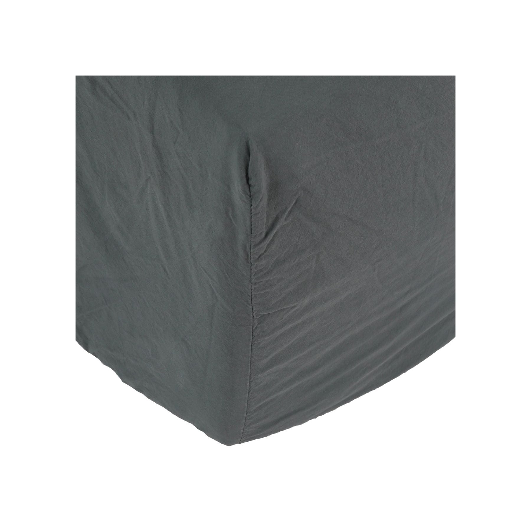 Zoco Home Decor/Textile Cotton Fitted Sheet | Dark Grey