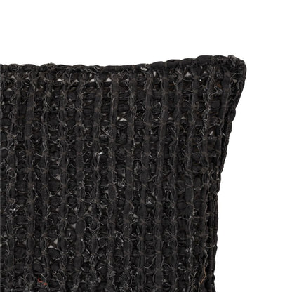 Zoco Home Decor/Textile Cotton Macrame Fancy  Cushion Cover  | Charcoal 50x50cm