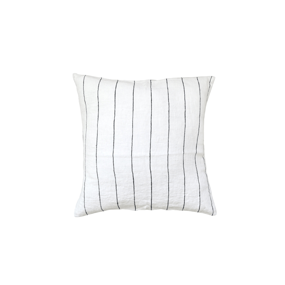 Zoco Home Decor/Textile Cushion Cover | Stonewashed White/Black  | 45x45cm