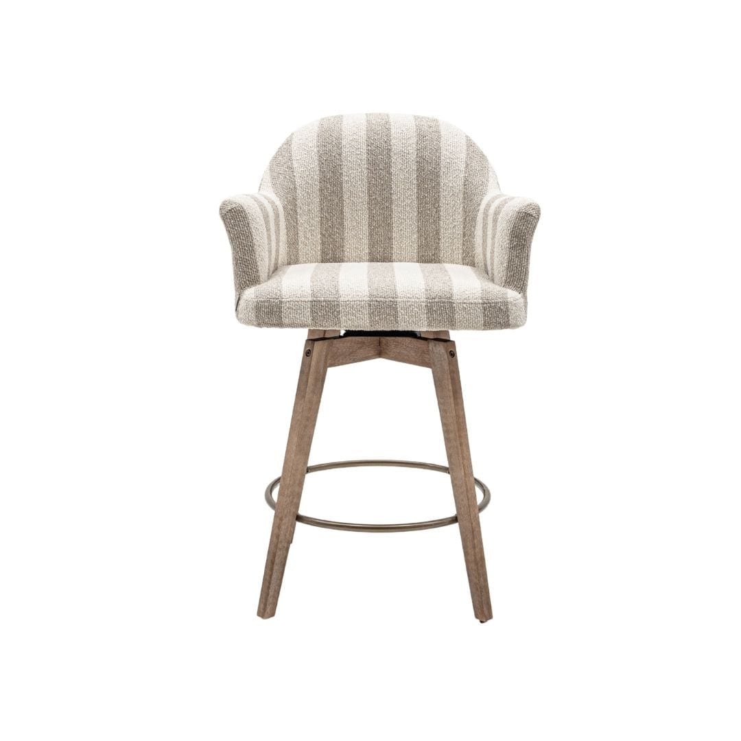 Zoco Home Furniture/Chair/Bar Stool Elira Bar Stool Stripes | 60.5x55.5x95cm