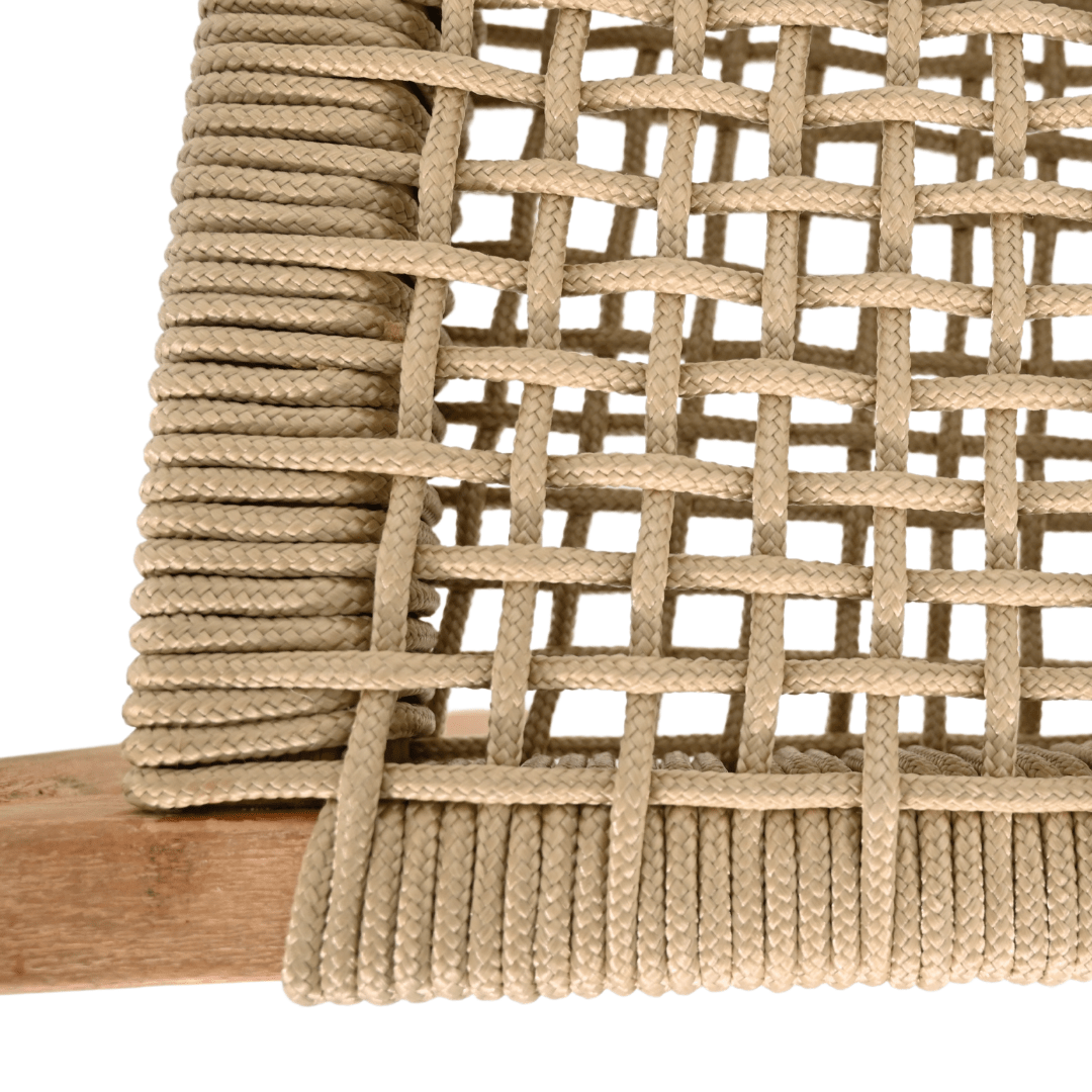 Zoco Home Outdoor Eucalyptus Outdoor Chair | Sand 57x52x76cm