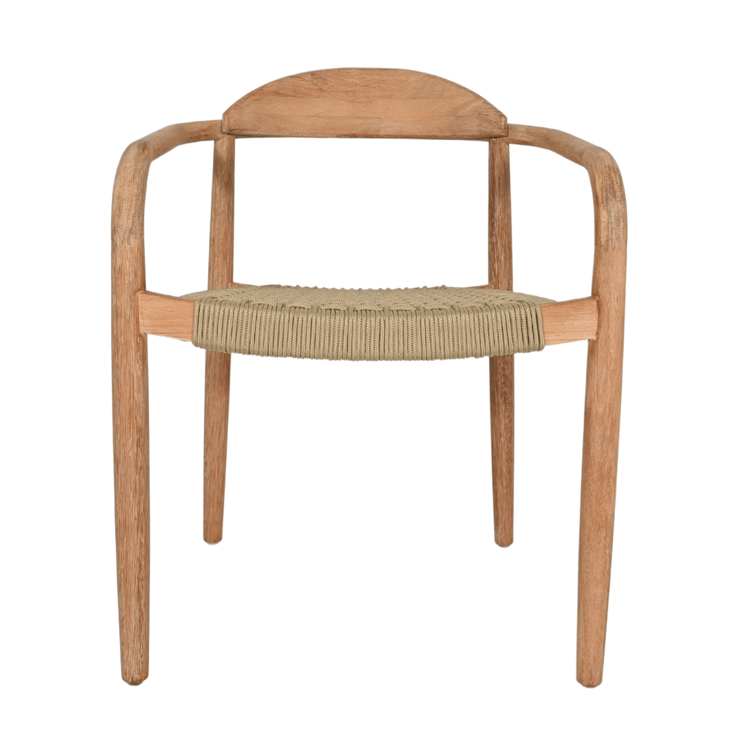 Zoco Home Outdoor Eucalyptus Outdoor Chair | Sand 57x52x76cm