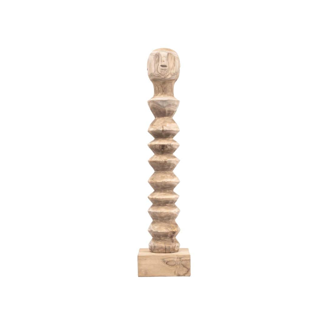 Zoco Home Home Decor Fira Wooden Statue | 60cm