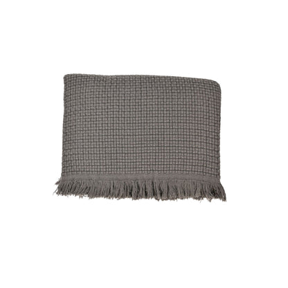 Zoco Home Decor/Textile Fouta Throw | Dark Grey 125x180cm