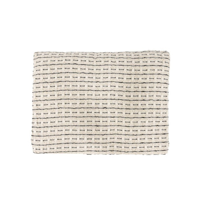 Zoco Home Decor/Textile Fouta Throw Dotted Line | Natural/Black 130x180cm