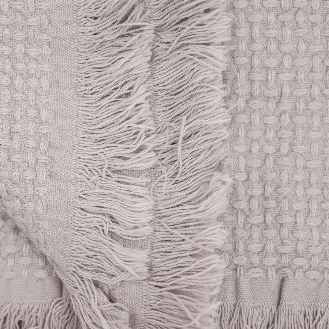 Zoco Home Decor/Textile Fouta Throw | Light Grey 130x200cm