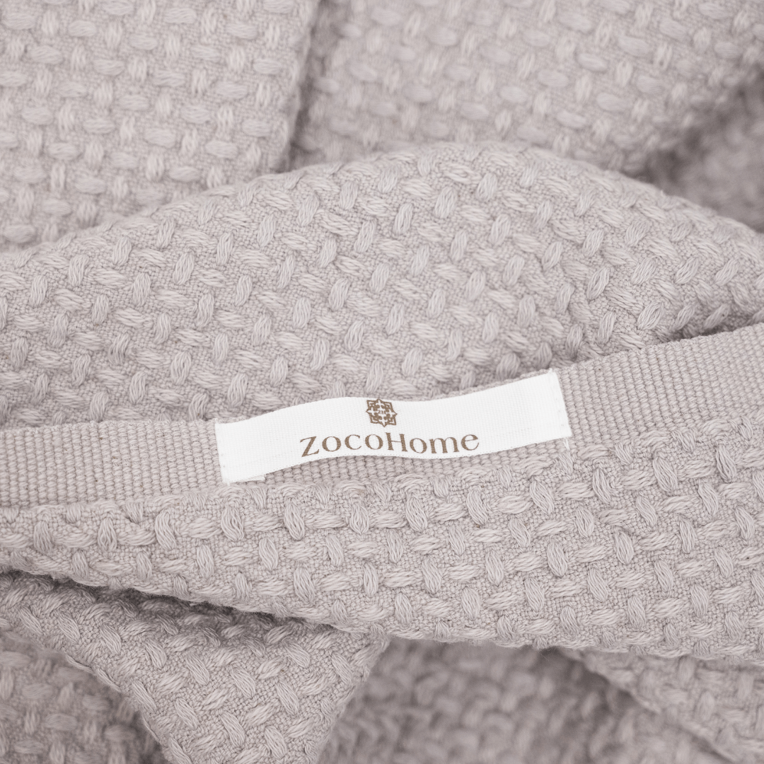 Zoco Home Decor/Textile Fouta Throw | Light Grey 130x200cm