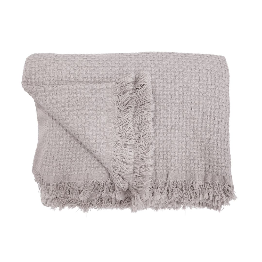 Zoco Home Decor/Textile Fouta Throw | Light Grey 130x200cm