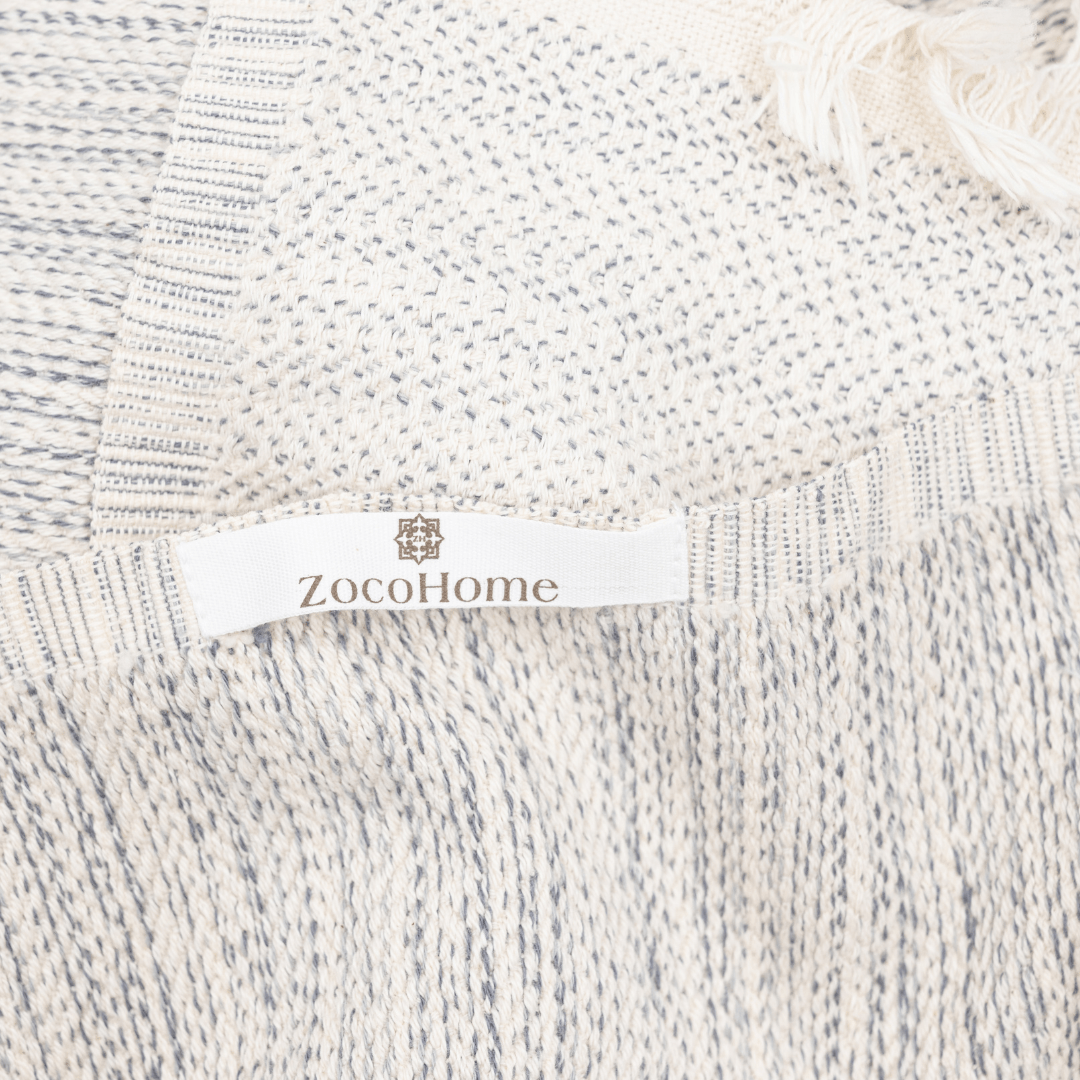 Zoco Home Decor/Textile Fouta Throw | Silver Grey 130x200cm