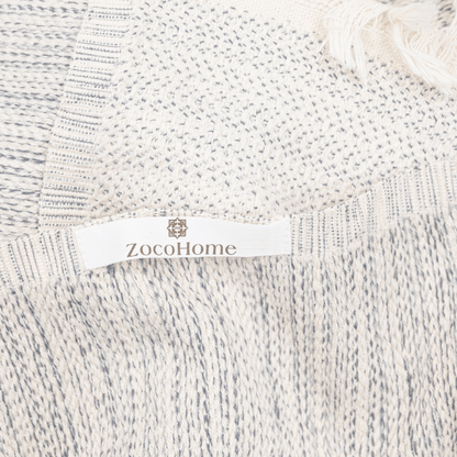 Zoco Home Decor/Textile Fouta Throw | Silver Grey 130x200cm